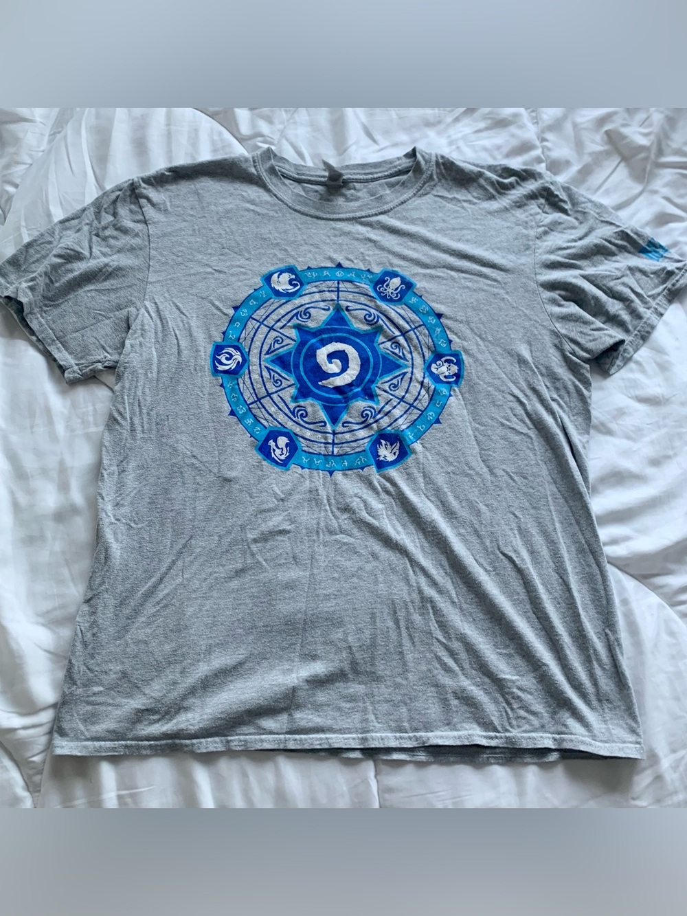 Blizzard Hearthstone Magic Circle Graphic Tee - Gray - Size L
